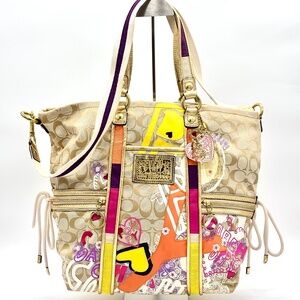 Coach Poppy Graffiti 2 Way Bag 14545